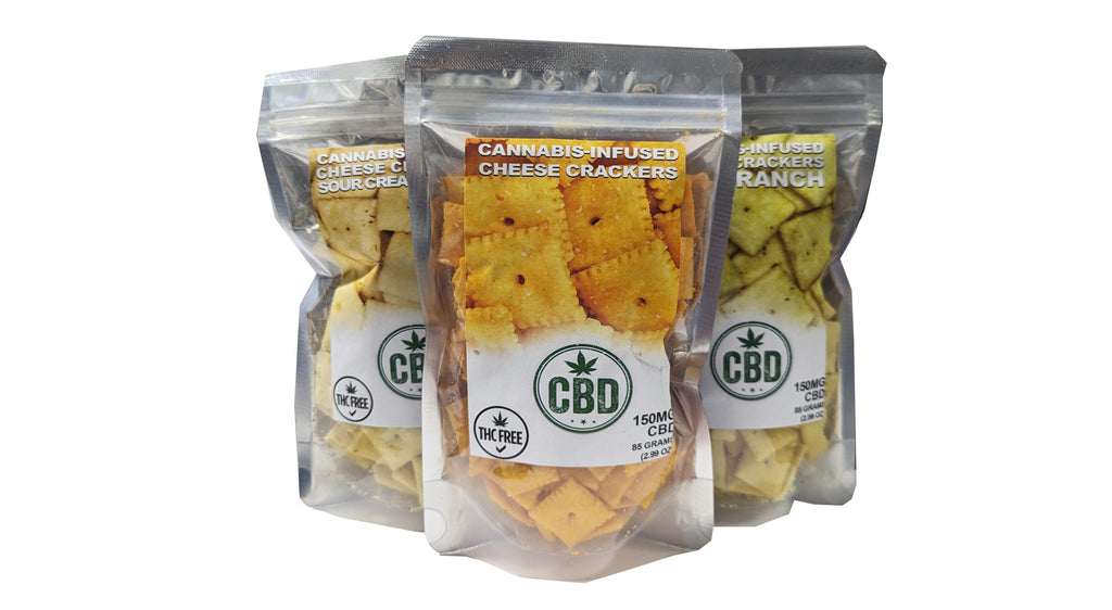 CBD Cheese Crackers - 150mg CBD