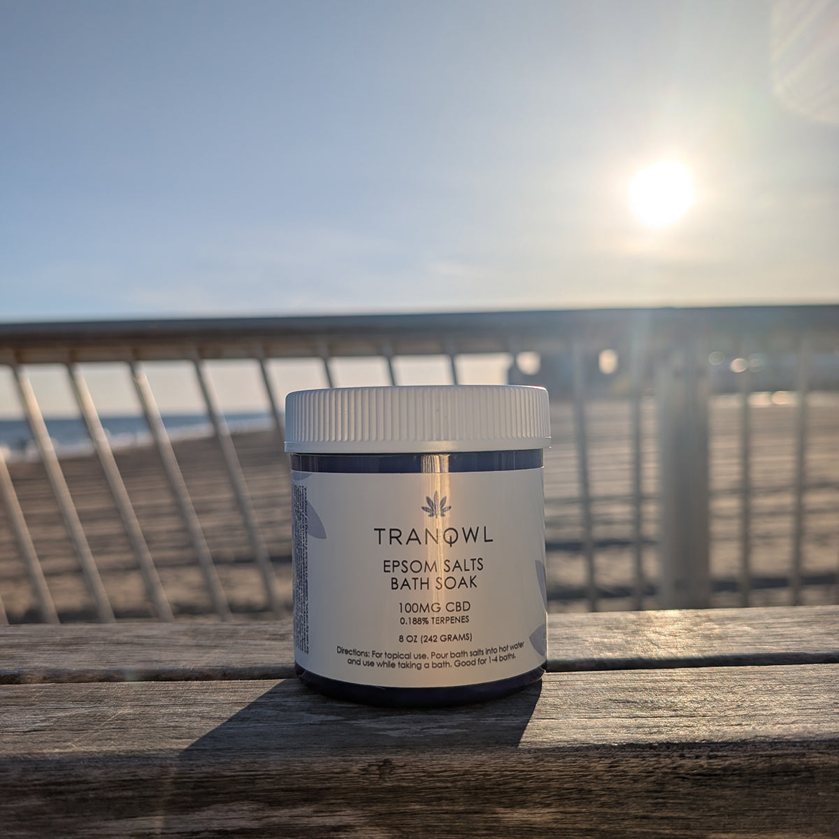 TRANQWL CBD Epsom Soak Bath Salts - 100mg CBD