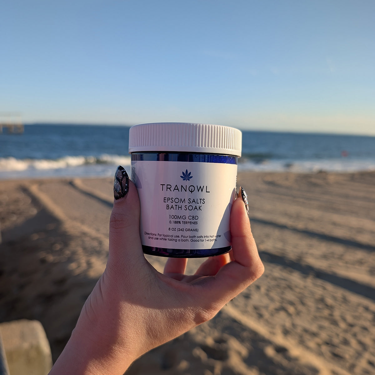 TRANQWL CBD Epsom Soak Bath Salts - 100mg CBD